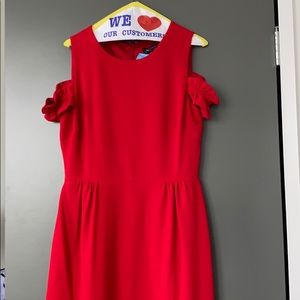 Red dress perfect for weddings!